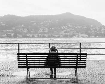 Girl on a bench