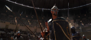 Russell Crowe plays Maximus, the Roman General who was made a slave and turned into Rome&rsquo;s greatest Gladiator
